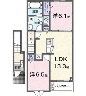メゾン よしみ【2階】の間取り