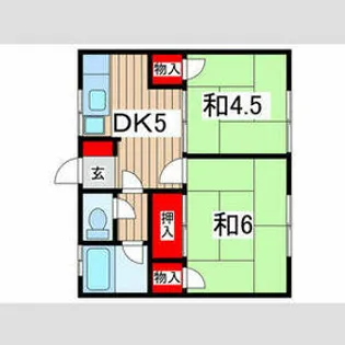 カーサ大森台【1階】の間取り