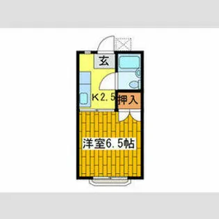 コーポエスポワール【1階】の間取り