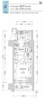 OMNIA横濱阪東橋【8階】の間取り