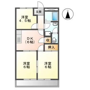 ハイコーポサードタウン【2階】の間取り