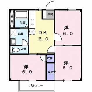 コーポフローラ【1階】の間取り