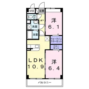 ミヤツカ8【3階】の間取り