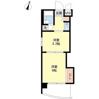 ジョイフル鶴舞【0702号室】の間取り