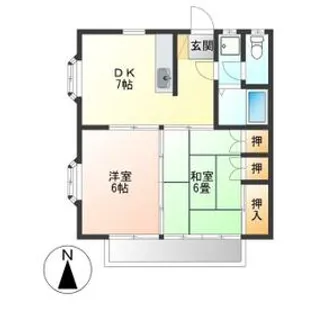 メゾンリーベC【2階】の間取り