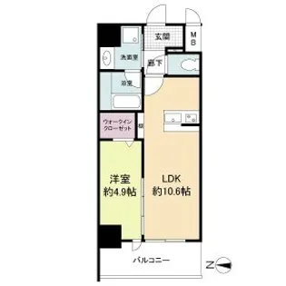 ストーリア茨木(旧トリニティ茨木)【3階】の間取り