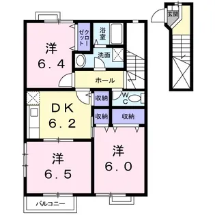 アヴニール C棟【2階】の間取り