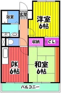 エトワール泉大津【105号室】の間取り