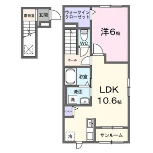 フランアンジュⅦ【2階】の間取り