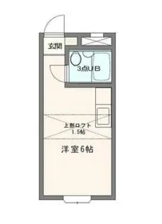 ベルピア六実1−1【105号室】の間取り