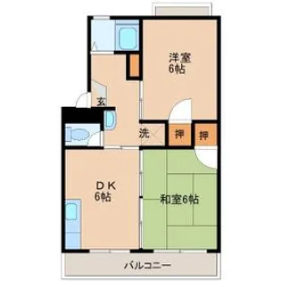 エトワール今泉【2階】の間取り