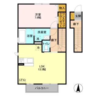 グレイスコート岡本 A【2階】の間取り