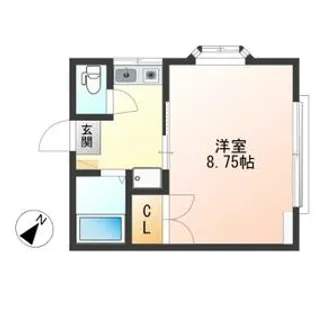 ルミエール上戸祭【201号室】の間取り