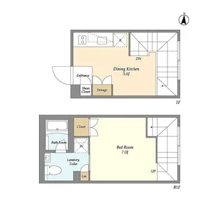ガーデンレジデンス恵比寿【1階】の間取り