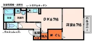 クレベール眞【1階】の間取り