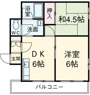 シティマンション呉服町【203号室】の間取り