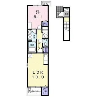 サン・ヴェールⅡ【2階】の間取り