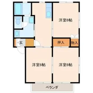 グリーンハイツⅡ【205号室】の間取り