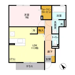 ティンカーベル B【1階】の間取り