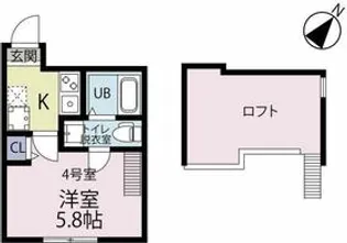 LIL GRANDE川崎【1階】の間取り