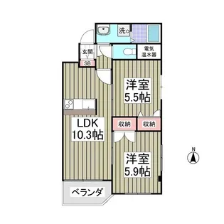 CITYPARK光【5階】の間取り