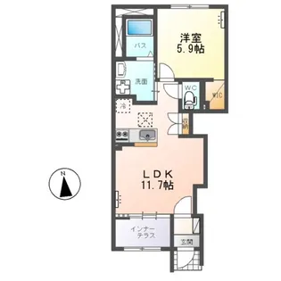 グラン フェリシア(Grand Felicia)【1階】の間取り
