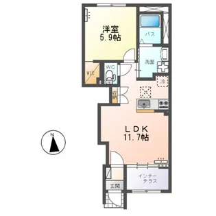 グラン フェリシア(Grand Felicia)【1階】の間取り
