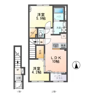 グラン フェリシア(Grand Felicia)【2階】の間取り