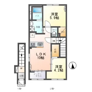 グラン フェリシア(Grand Felicia)【2階】の間取り