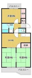 メゾンノア【2階】の間取り