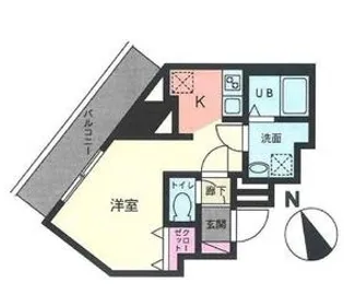 ラクエール旗の台【5階】の間取り