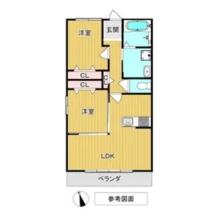 Herencia(エレンシア)【205号室】の間取り