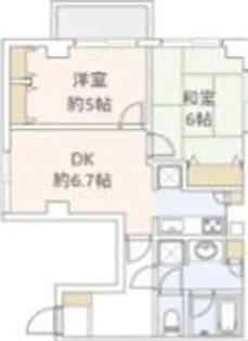 LEREVE北小岩II【5階】の間取り