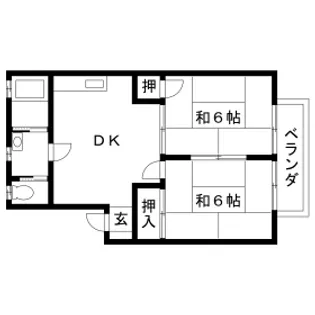 グリーンハイツ差間【105号室】の間取り