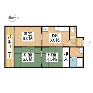 メゾン井川【4階】の間取り