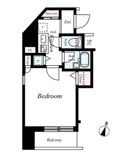パークウェル代田橋【601号室号室】の間取り