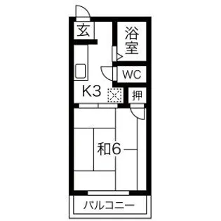フォーブル平成【202号室】の間取り