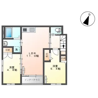 ピュアフルール【2階】の間取り
