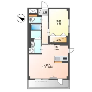 ATB松之内【1階】の間取り