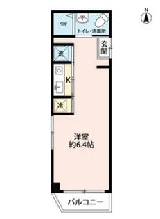 ニューアバンダントハウス【301号室】の間取り