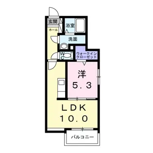 シエラブルーK【1階】の間取り