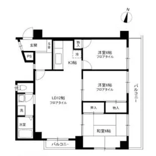 クレセント馬込【3階】の間取り