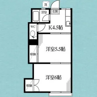 湘南ハイツ【207号室】の間取り