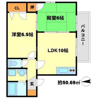 アピオ千里【2階】の間取り