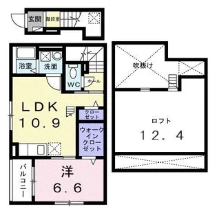 MODERNO(モデルノ)【2階】の間取り