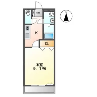 グリーンティー泉【1階】の間取り