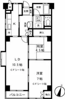 第二藤生ハイツ(ダイニフジオハイツ)【2階】の間取り