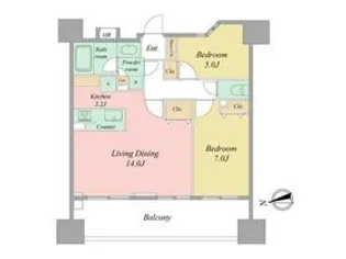 レーベンリヴァーレ柏ザ・レジデンス【4階】の間取り