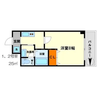 ルミエール新大阪【10階】の間取り