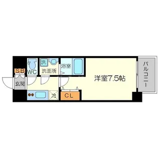 S-RESIDENCE新大阪WEST【8階】の間取り